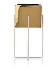 ModernHome Květináč Mizu Gold White 23 Cm