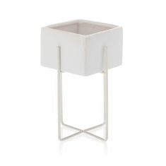 ModernHome Květináč Mizu White 21 Cm