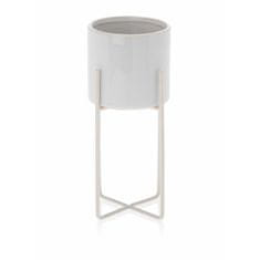 ModernHome Květináč Florri White 22 Cm