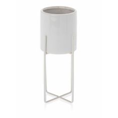 ModernHome Květináč Florri White 23,5 Cm