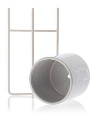 ModernHome Květináč Florri White 22 Cm