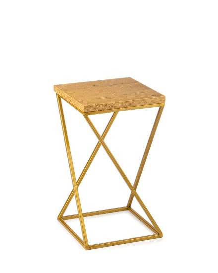 ModernHome Stojanový Květináč 40Cm Deska Lancelot Loft Zlatá