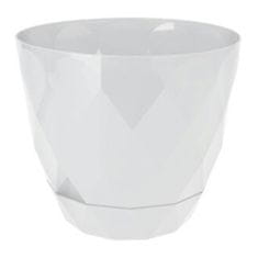 ModernHome Květináč Diamond Stojanem Bílý 17Cm