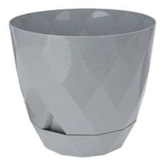 ModernHome Květináč Diamond Stojanem Šedý 22Cm