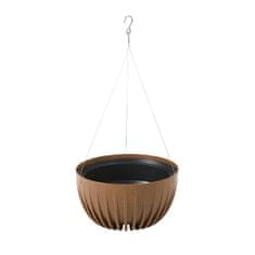 ModernHome Květináč Stripped Eco Wood Přírodní Závěsné Dřevo 30Xh16Cm