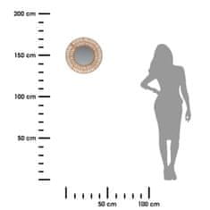 ModernHome Nástěnné Zrcadlo Z Pletené Trávy 45 Cm