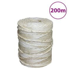 Vidaxl lano vidaXL, 100% sisal, 3 mm, 200 m