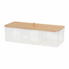 ModernHome Dóza S Bambusovým Víkem 23X9,5 Cm