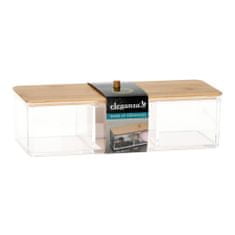 ModernHome Dóza S Bambusovým Víkem 23X9,5 Cm