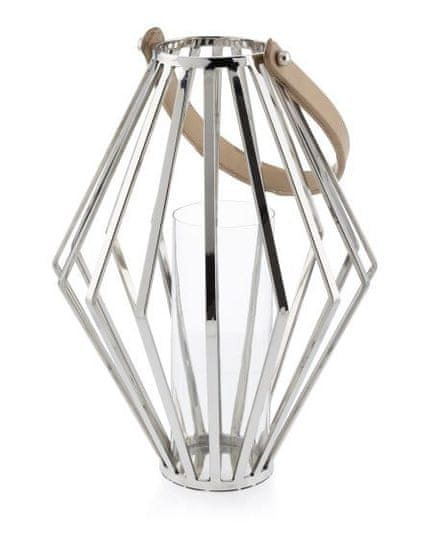 ModernHome Geometrický Lampion Z Oceli Výška 41 Cm