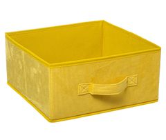 ModernHome Textilní Dóza 31X15 Cm Yellow Velur