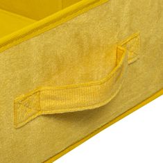 ModernHome Textilní Dóza 31X15 Cm Yellow Velur