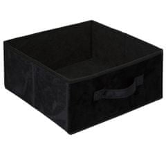 ModernHome Textilní Dóza 31X15 Cm Black Velur