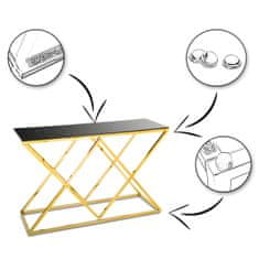 ModernHome Konzole Timantti Gold Black