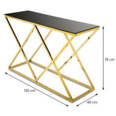 ModernHome Konzole Timantti Gold Black