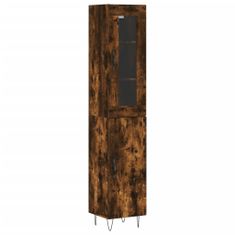 Vidaxl Skříň highboard kouřový dub 34,5 x 34 x 180 cm kompozitní dřevo