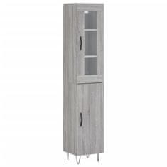 Vidaxl Skříň highboard šedá sonoma 34,5 x 34 x 180 cm kompozitní dřevo