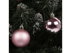 sarcia.eu Růžové vánoční ozdoby, sada plastových ozdob, vánoční ozdoby 5 cm, 36 ks. 1 balik