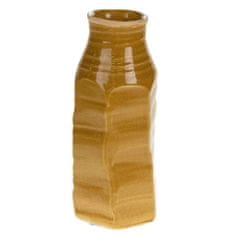 ModernHome Keramická Váza Rustikální Žlutá 23 Cm