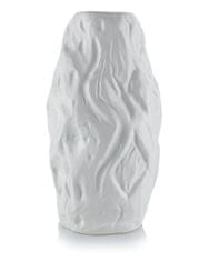 ModernHome Váza Louis White 29 Cm, Barva Bílá
