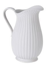 ModernHome Porcelánová Váza S Rukojetí Bílá 24 Cm