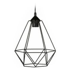 ModernHome Závěsné Svítidlo Paris Diamond 24 Cm Černé