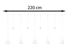 ModernHome Světelná Clona 138 Led Teplá Bílá