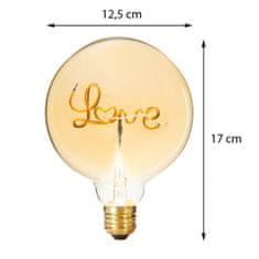 ModernHome Led Žárovka Love 2W E27