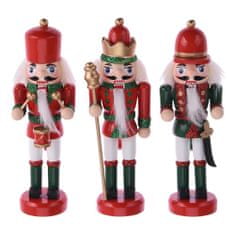 ModernHome Vánoční Ozdoby Nutcracker 3 Ks