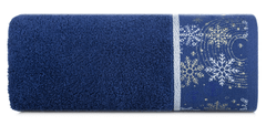 ModernHome Vánoční Ručník Carol/02 50X90 Modrý