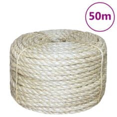 Vidaxl Provaz 100% sisal 8 mm 50 m