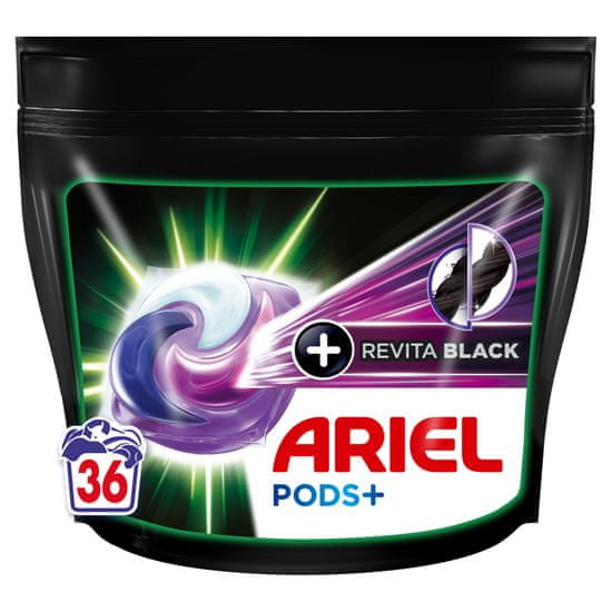 Ariel + kapsle na praní Black 36 ks