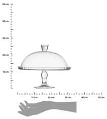 ModernHome Skleněná Patera Lara Stínítkem 32 Cm