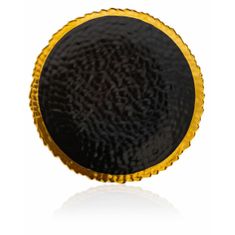 ModernHome Talíř Kati Black Gold 25 Cm