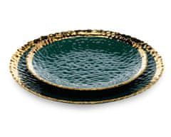 ModernHome Talíř Kati Green Gold 25 Cm