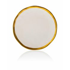 ModernHome Talíř Lissa White Gold 20 Cm