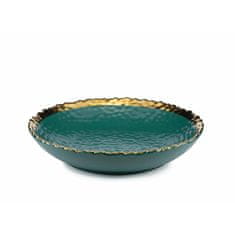 ModernHome Hluboký Talíř Kati Green Gold 21 Cm