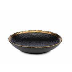 ModernHome Hluboký Talíř Kati Black Gold 21 Cm