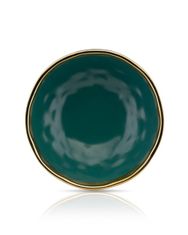 ModernHome Hluboký Talíř Lissa Green Gold 20 Cm