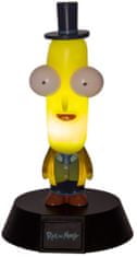 CurePink Plastová dekorativní svítící figurka Rick And Morty: Poppybutthole (výška 10 cm)