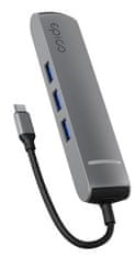 6v1 Slim hub 8K s USB-C konektorem 9915112100070 - vesmírně šedý