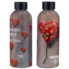YOu bottles Termoláhev na pití Dual Banksy 500 ml Bandaged Heart
