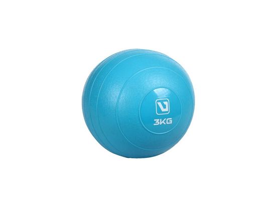 LiveUp Weight ball míč na cvičení modrá hmotnost 3 kg