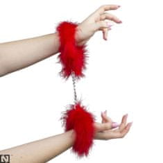 Secret Play Secret Play Red Marabou Handcuffs