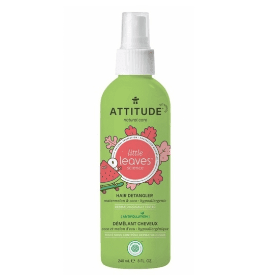 Attitude Sprej pro snadné rozčesávání dětských vlásků ATTITUDE Little leaves s vůní melounu a kokosu 240 ml