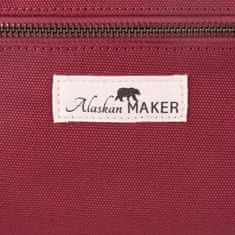 Alaskan Maker Velká plátěná crossbody ledvinka Swing Raspberry