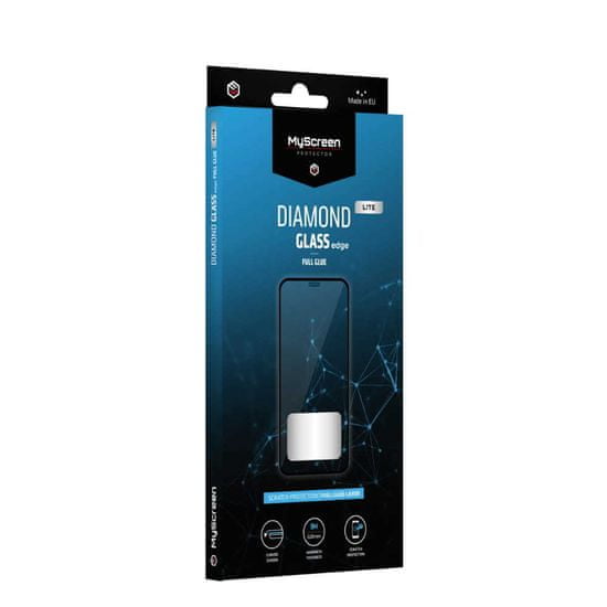 MyScreen Protector Tvrzené sklo LITE Diamond Glass Edge Full Glue pro Iphone 13 - 13 Pro černé