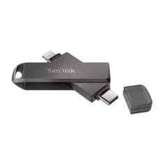 SanDisk iXpand Flash Drive Luxe/256GB/USB 3.0/Lightning + USB-A/Šedá