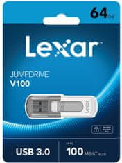 Lexar flash disk 64GB - JumpDrive V100 USB 3.0