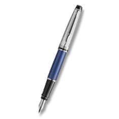 Waterman Expert Deluxe Metalic Blue CT plnicí pero hrot F